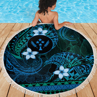FSM Kosrae State Beach Blanket Tribal Pattern Ocean Version LT01 - Polynesian Pride