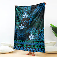 FSM Kosrae State Blanket Tribal Pattern Ocean Version LT01 - Polynesian Pride