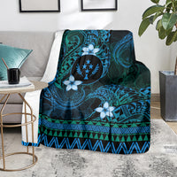 FSM Kosrae State Blanket Tribal Pattern Ocean Version LT01 - Polynesian Pride