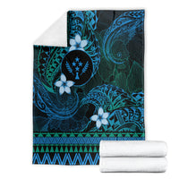 FSM Kosrae State Blanket Tribal Pattern Ocean Version LT01 - Polynesian Pride