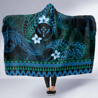 FSM Kosrae State Hooded Blanket Tribal Pattern Ocean Version LT01 - Polynesian Pride