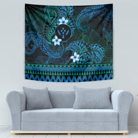FSM Kosrae State Tapestry Tribal Pattern Ocean Version LT01 - Polynesian Pride