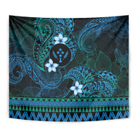 FSM Kosrae State Tapestry Tribal Pattern Ocean Version LT01 - Polynesian Pride