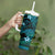 FSM Kosrae State Tumbler With Handle Tribal Pattern Ocean Version