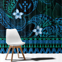 FSM Kosrae State Window Curtain Tribal Pattern Ocean Version LT01 - Polynesian Pride