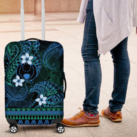 FSM Pohnpei State Luggage Cover Tribal Pattern Ocean Version LT01 Blue - Polynesian Pride