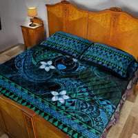FSM Pohnpei State Quilt Bed Set Tribal Pattern Ocean Version LT01 - Polynesian Pride