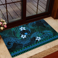 FSM Pohnpei State Rubber Doormat Tribal Pattern Ocean Version LT01 - Polynesian Pride