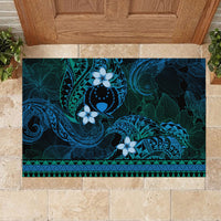 FSM Pohnpei State Rubber Doormat Tribal Pattern Ocean Version LT01 - Polynesian Pride