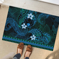 FSM Pohnpei State Rubber Doormat Tribal Pattern Ocean Version LT01 - Polynesian Pride