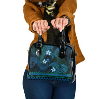 FSM Pohnpei State Shoulder Handbag Tribal Pattern Ocean Version LT01 One Size Blue - Polynesian Pride