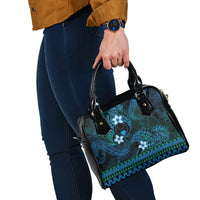 FSM Pohnpei State Shoulder Handbag Tribal Pattern Ocean Version LT01 - Polynesian Pride