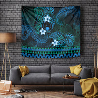 FSM Pohnpei State Tapestry Tribal Pattern Ocean Version LT01 - Polynesian Pride