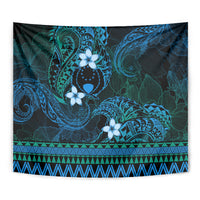 FSM Pohnpei State Tapestry Tribal Pattern Ocean Version LT01 - Polynesian Pride