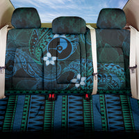 FSM Yap State Back Car Seat Cover Tribal Pattern Ocean Version LT01 One Size Blue - Polynesian Pride