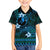 FSM Yap State Family Matching Puletasi and Hawaiian Shirt Tribal Pattern Ocean Version LT01 Son's Shirt Blue - Polynesian Pride