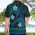FSM Yap State Hawaiian Shirt Tribal Pattern Ocean Version LT01 - Polynesian Pride