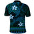 FSM Yap State Polo Shirt Tribal Pattern Ocean Version LT01 - Polynesian Pride