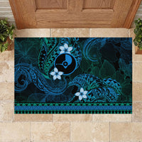 FSM Yap State Rubber Doormat Tribal Pattern Ocean Version LT01 - Polynesian Pride