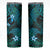 FSM Yap State Skinny Tumbler Tribal Pattern Ocean Version