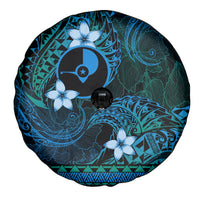 FSM Yap State Spare Tire Cover Tribal Pattern Ocean Version LT01 - Polynesian Pride