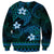 FSM Yap State Sweatshirt Tribal Pattern Ocean Version LT01 - Polynesian Pride