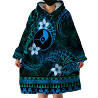 FSM Yap State Wearable Blanket Hoodie Tribal Pattern Ocean Version LT01 - Polynesian Pride