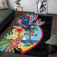 Guam Fourth of July Area Rug Tropical Flowers LT01 Multicolor - Polynesian Pride