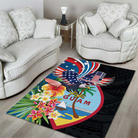 Guam Fourth of July Area Rug Tropical Flowers LT01 - Polynesian Pride