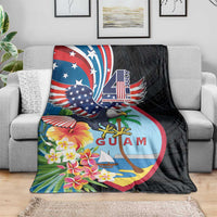 Guam Fourth of July Blanket Tropical Flowers LT01 - Polynesian Pride