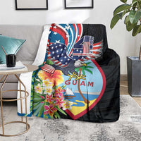 Guam Fourth of July Blanket Tropical Flowers LT01 - Polynesian Pride