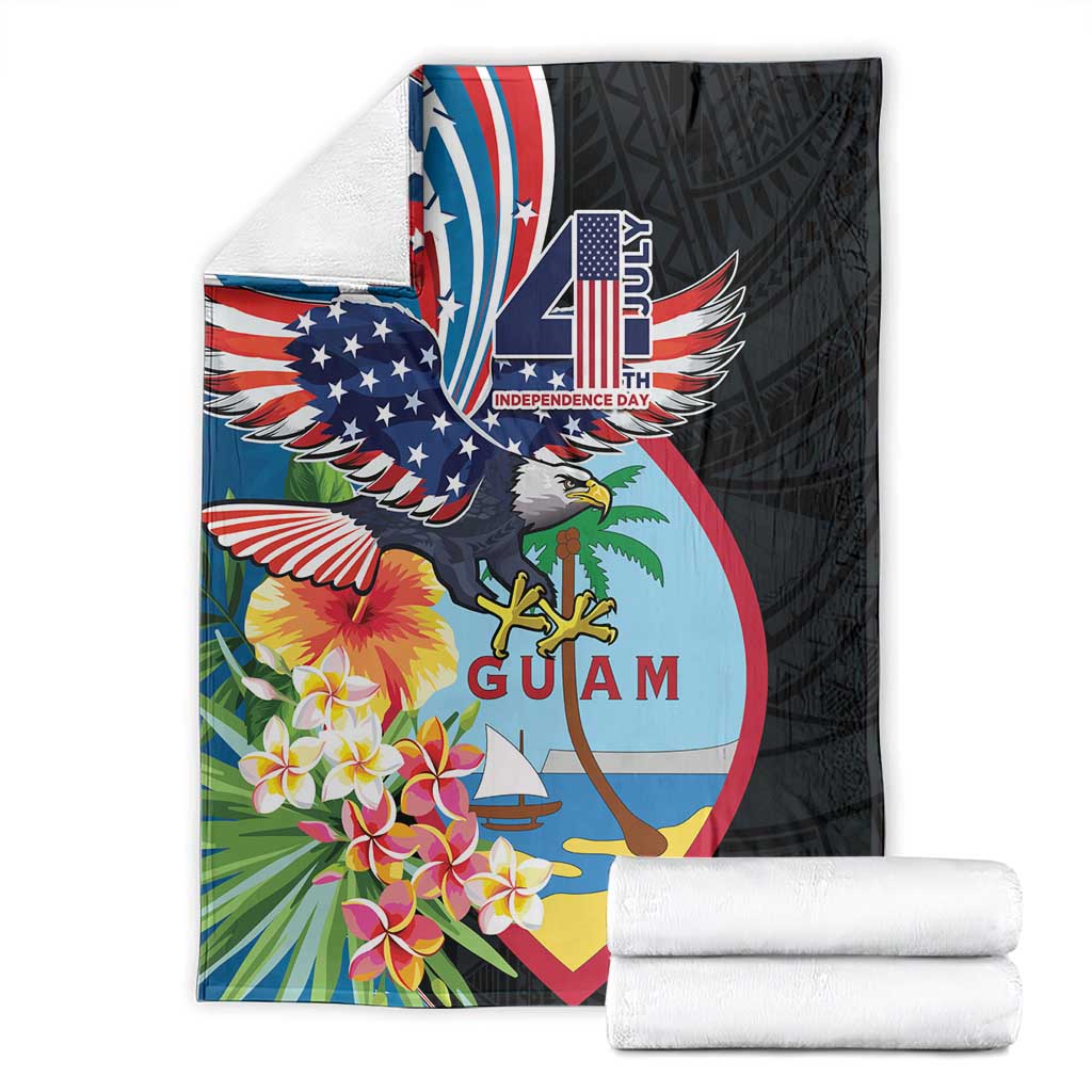 Guam Fourth of July Blanket Tropical Flowers LT01 - Polynesian Pride