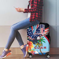 Guam Fourth of July Luggage Cover Tropical Flowers LT01 - Polynesian Pride