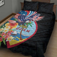 Guam Fourth of July Quilt Bed Set Tropical Flowers LT01 - Polynesian Pride