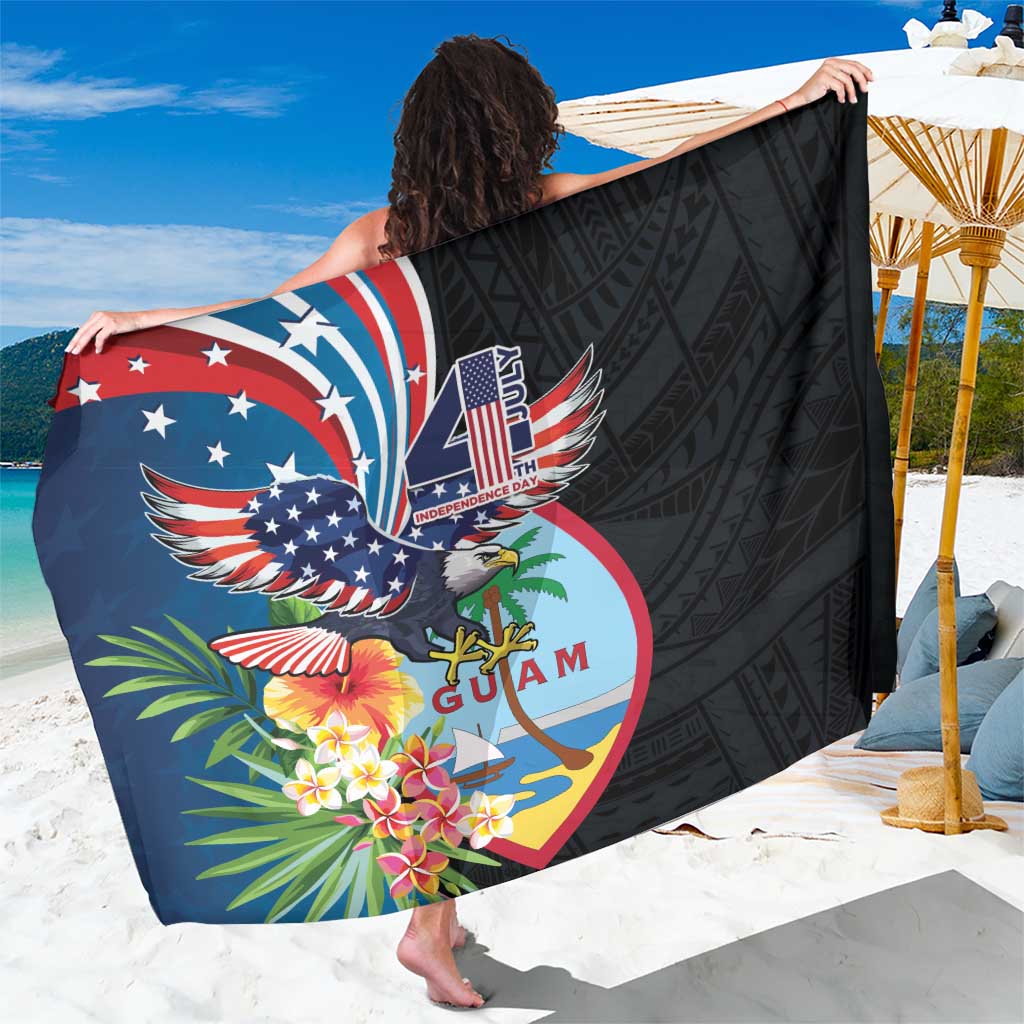 Guam Fourth of July Sarong Tropical Flowers LT01 One Size 44 x 66 inches Multicolor - Polynesian Pride