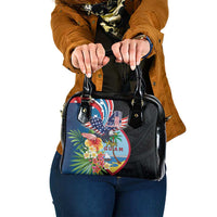 Guam Fourth of July Shoulder Handbag Tropical Flowers LT01 One Size Multicolor - Polynesian Pride