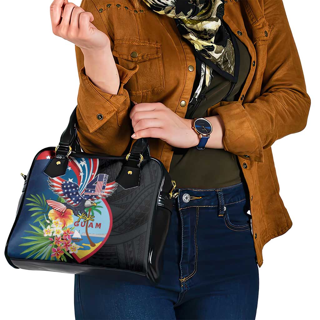 Guam Fourth of July Shoulder Handbag Tropical Flowers LT01 - Polynesian Pride