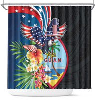 Guam Fourth of July Shower Curtain Tropical Flowers LT01 Multicolor - Polynesian Pride