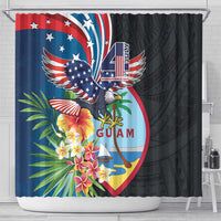 Guam Fourth of July Shower Curtain Tropical Flowers LT01 - Polynesian Pride