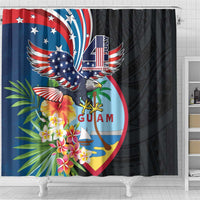 Guam Fourth of July Shower Curtain Tropical Flowers LT01 - Polynesian Pride