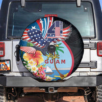 Guam Fourth of July Spare Tire Cover Tropical Flowers LT01 Multicolor - Polynesian Pride