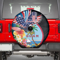 Guam Fourth of July Spare Tire Cover Tropical Flowers LT01 - Polynesian Pride
