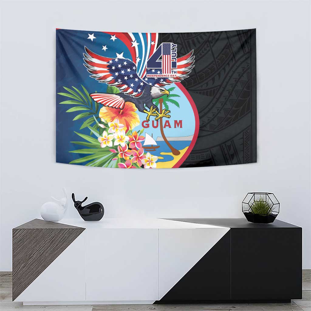 Guam Fourth of July Tapestry Tropical Flowers LT01 - Polynesian Pride