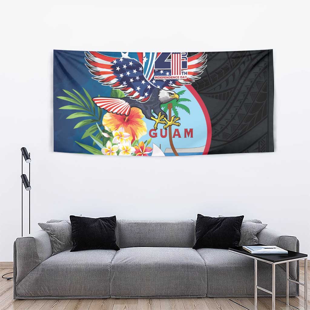 Guam Fourth of July Tapestry Tropical Flowers LT01 - Polynesian Pride