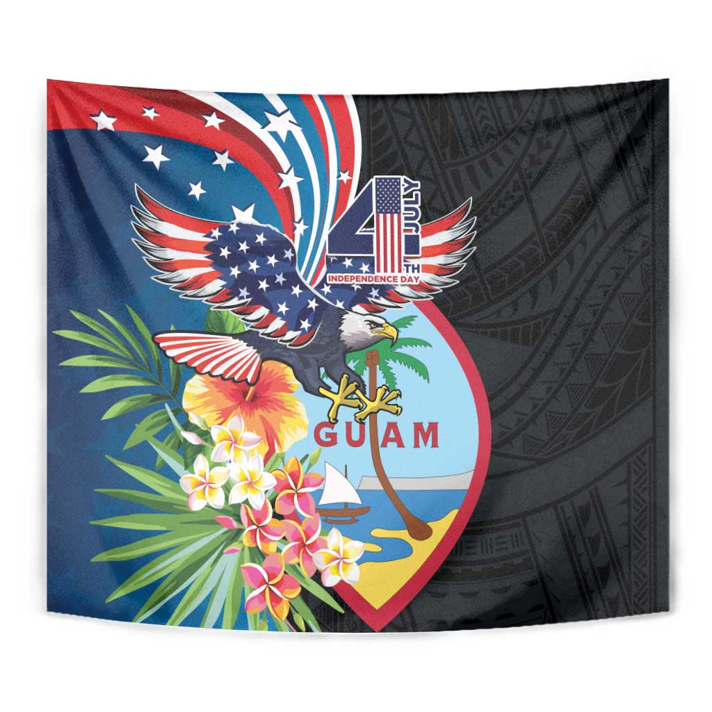 Guam Fourth of July Tapestry Tropical Flowers LT01 - Polynesian Pride