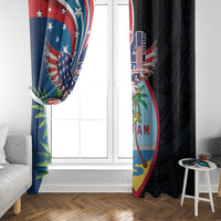 Guam Fourth of July Window Curtain Tropical Flowers LT01 - Polynesian Pride