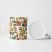 Hawaiian Santa Christmas Pattern Ceramic Mug White Version LT01 - Polynesian Pride