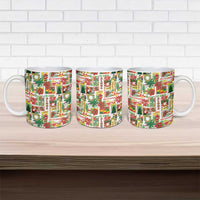 Hawaiian Santa Christmas Pattern Ceramic Mug White Version LT01 - Polynesian Pride