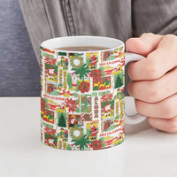 Hawaiian Santa Christmas Pattern Ceramic Mug White Version LT01 - Polynesian Pride