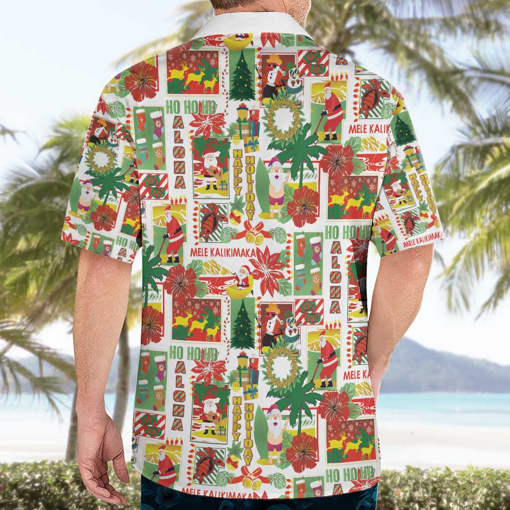 Hawaiian Santa Christmas Pattern Hawaiian Shirt White Version LT01 - Polynesian Pride